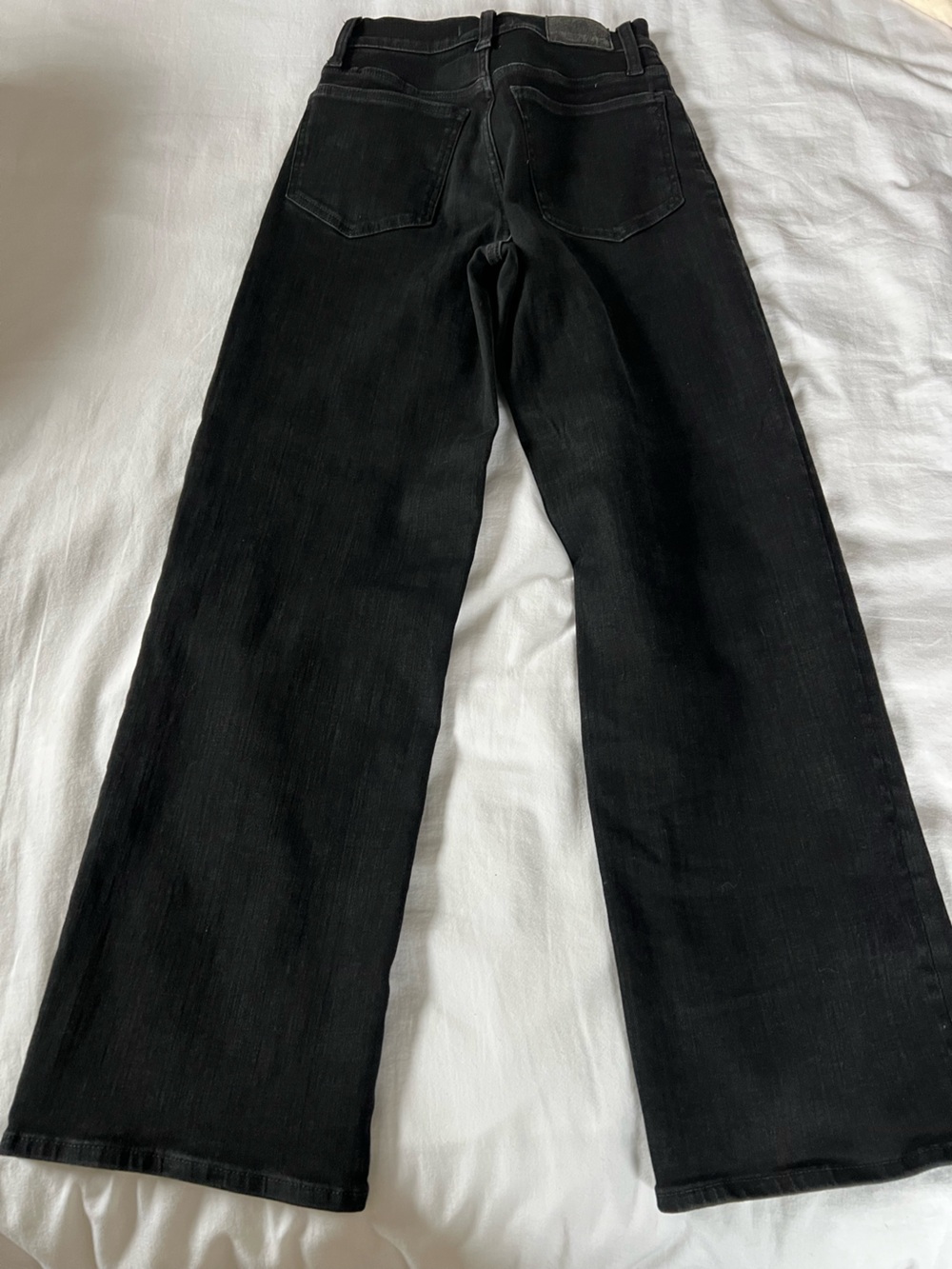 Madewell The Perfect Vintage Wide-leg Jean Black Denim 24